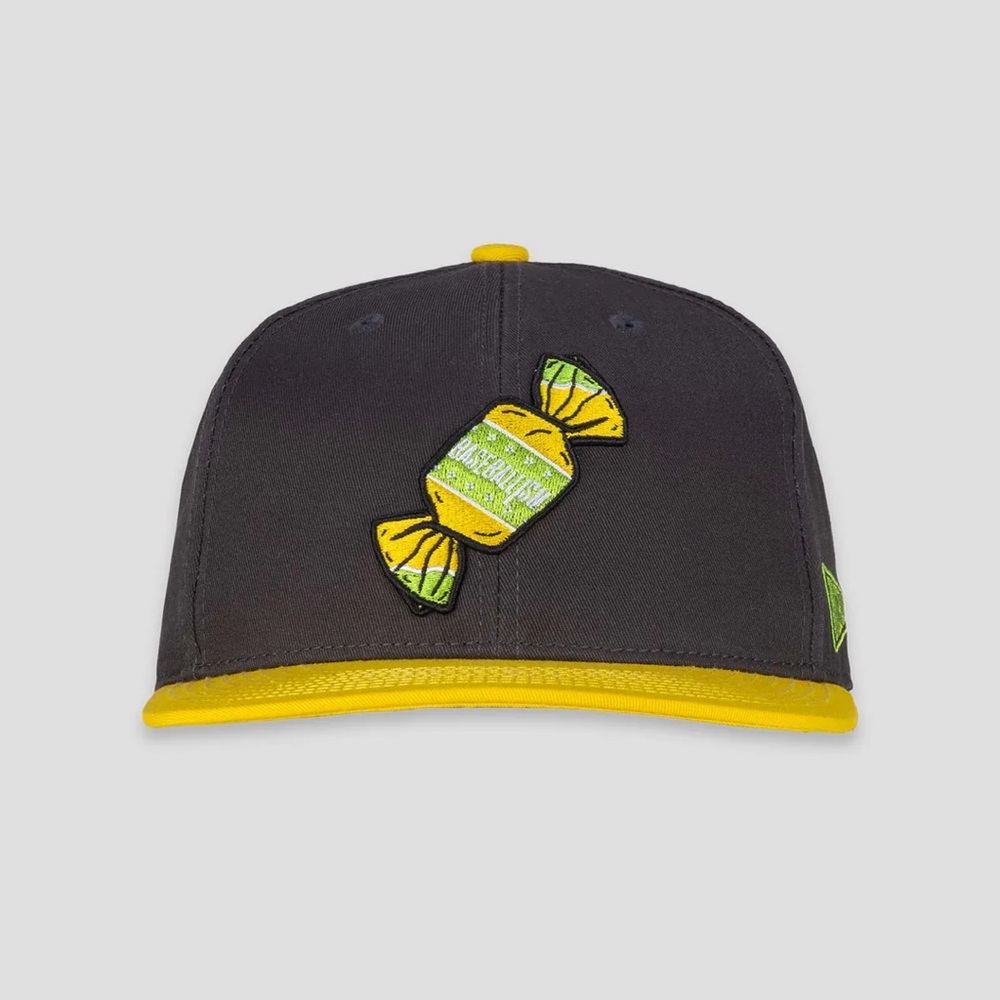 YOUTH Doubles and Bubbles Baseballism SnapBack Cap - Banana